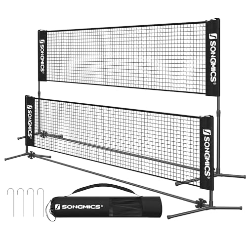 Height Adjustable Badminton & Volleyball Net - 10FT Black