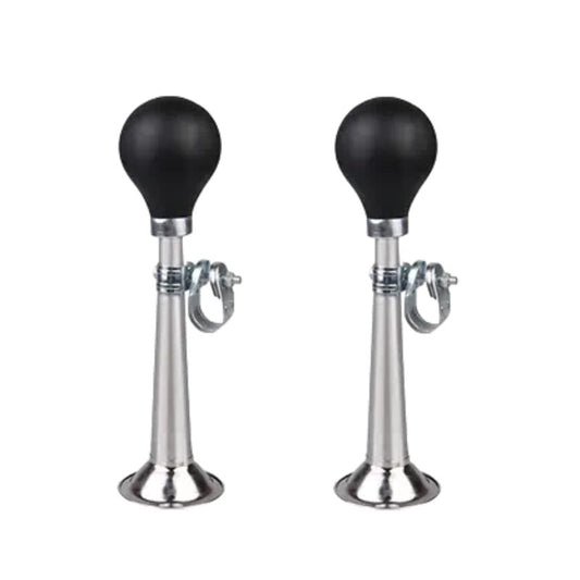2Pcs Black Bicycle Bike Bugle Horn Bell Metal Air Horn Clown Horn for Bicycle Golf Cart Bike Horns Accessories