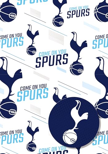 Tottenham Hotspur FC Wrapping Paper - 2 Sheets & 2 Tags