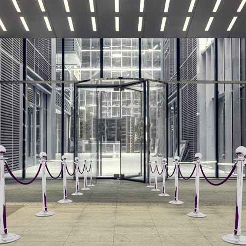 6.5 Feet Purple Velvet Hanging Ropes with Silver Polished Hooks Crowd Control Stanchion Ropes fit for Movie Theaters,Church,Restaurants,Hotels,Grand Openings, Concert venues, Trade Shows (2PCS)