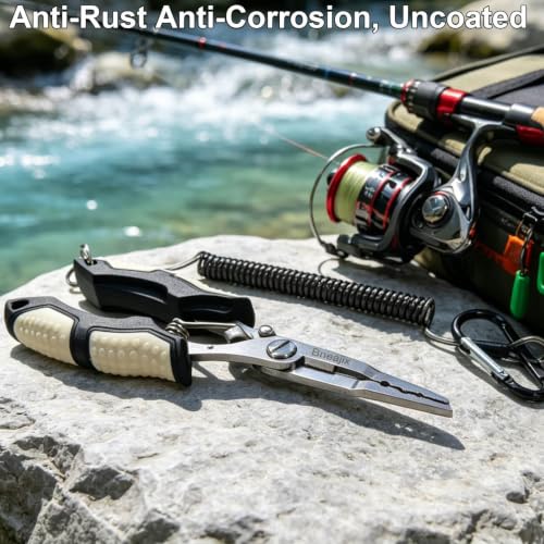 Fishing Pliers 6.7" Multi-Tool with Safety Lock & Extended Reach