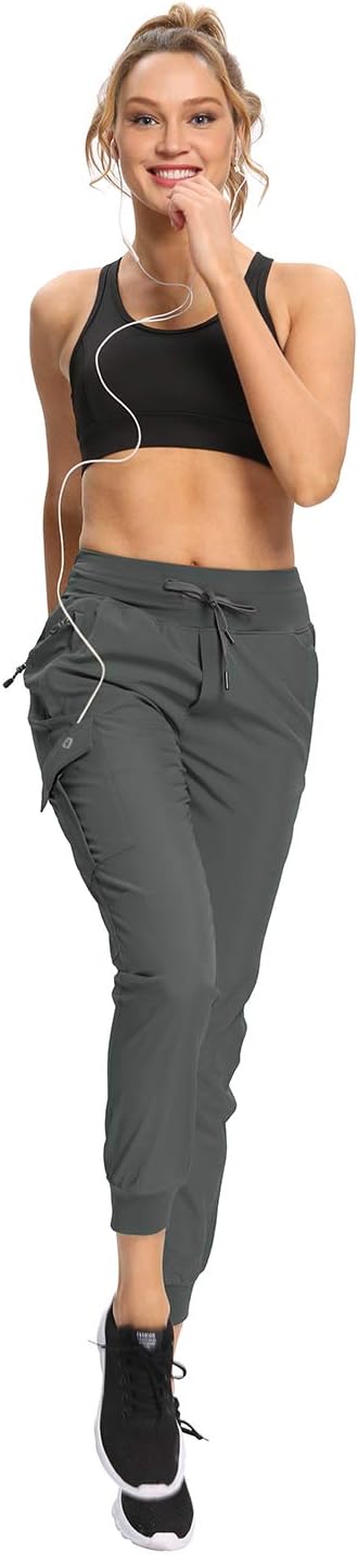 RlaGed Women's Hiking Pants - Lightweight Quick-Dry Joggers with Zipper Pockets | High Waist, UPF 50+