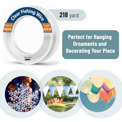 Clear Nylon Fishing Line - 218 Yard Heavy Duty Multipurpose String