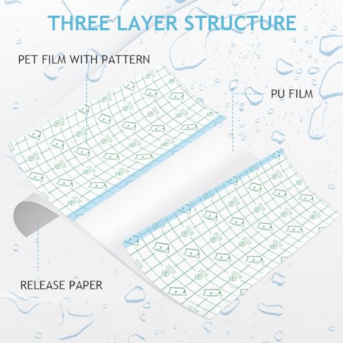 Tattoo Aftercare Bandages - 50 Pcs 7.8x7.8 Inch Waterproof Second Skin Film