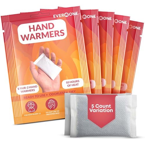 Hand Warmers - Long-Lasting Natural Heat Packs, 5 Pairs