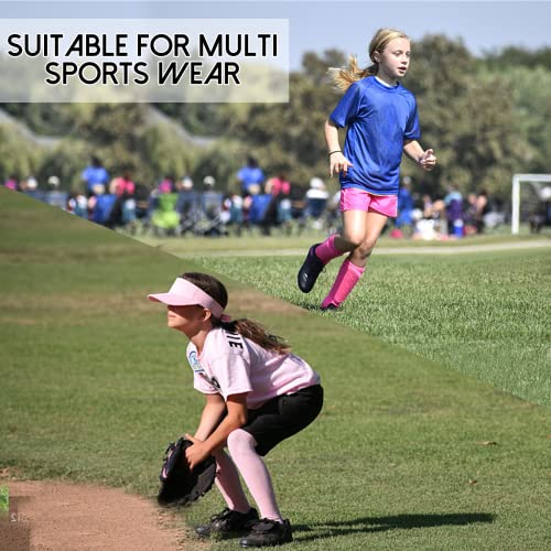 Knee High Kids Soccer & Baseball Socks - Cotton Tube Socks for Ages 3-12