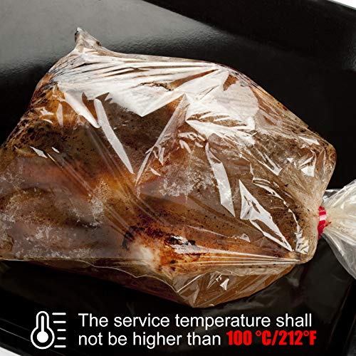 Zonon 25 Pack 20 x 24 Inch 4 Mil Heavy Duty Bucket Liner Bags for Turkey Brining