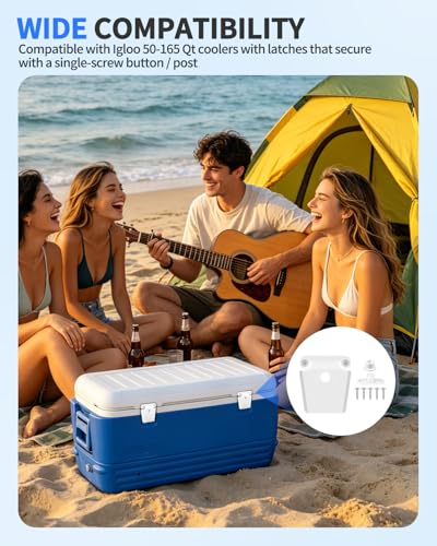 Cooler Latch Replacement Kit for Igloo 50-165 Qt Coolers