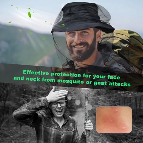 Mosquito Head Net Mesh - Lightweight Bug Protection for Hiking - 1 Pack
