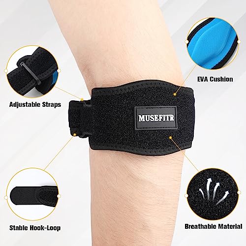 Elbow Brace for Tendonitis & Tennis Elbow - 2 Pack, Blue