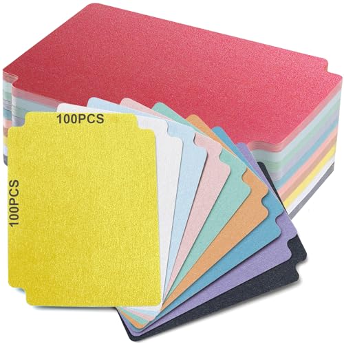 Trading Card Dividers - 100 Multicolor Organizers for Card Storage