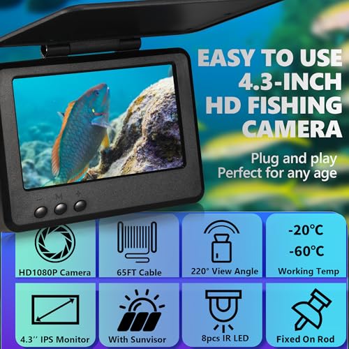2026 𝐍𝐄𝐖 Ice Fishing Camera, Camera Underwater Portable Fish Finder
