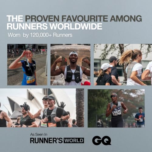 Reflective Running Hydration Vest with 500ml Water Bottle