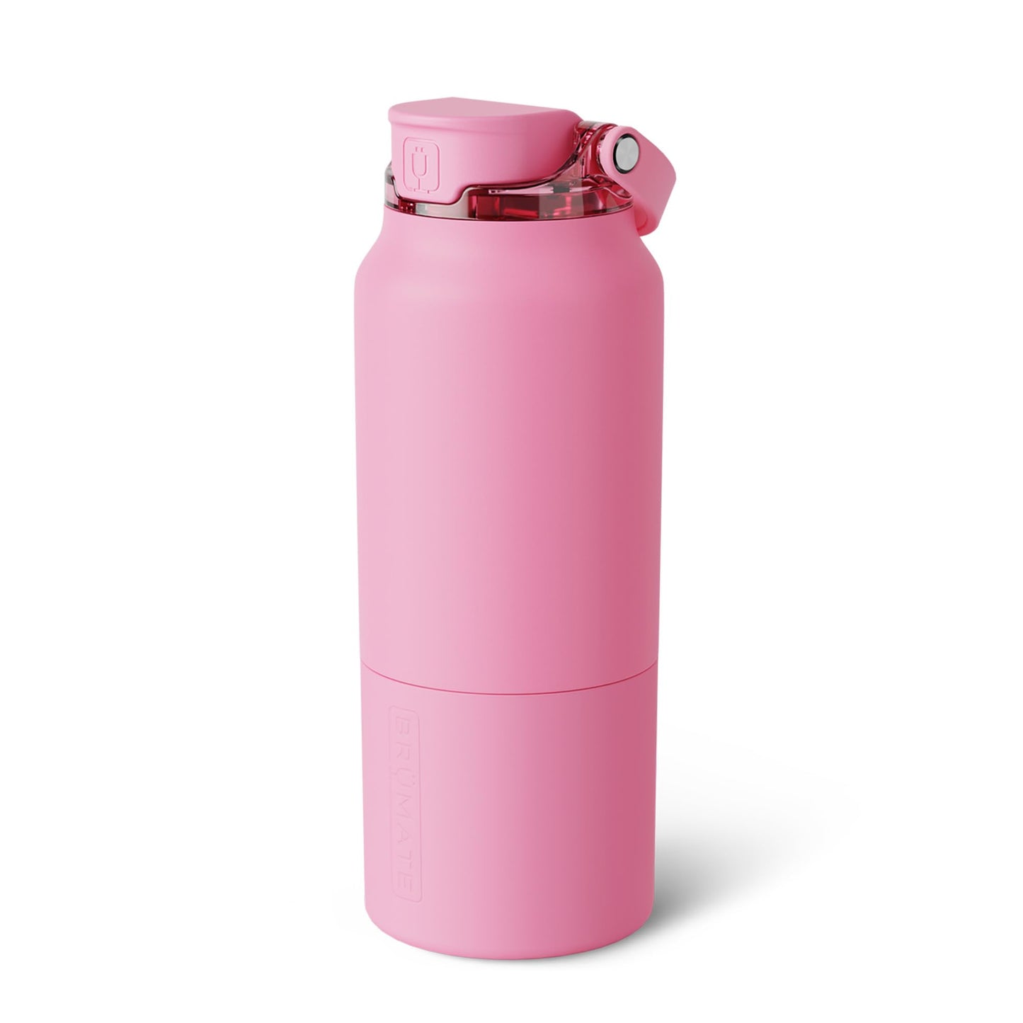 BrüMate Rise 35oz Water Bottle With 100% Leakproof Covered Silicone Straw | Insulated Stainless Steel Water Bottle With Removable Straw | Fast Flow | Soft Sip Silicone Spout | BPA-Free (Primrose)