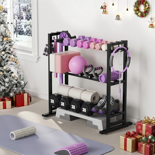 Adjustable Dumbbell Rack - 3 Tier Weight Storage for Home Gym