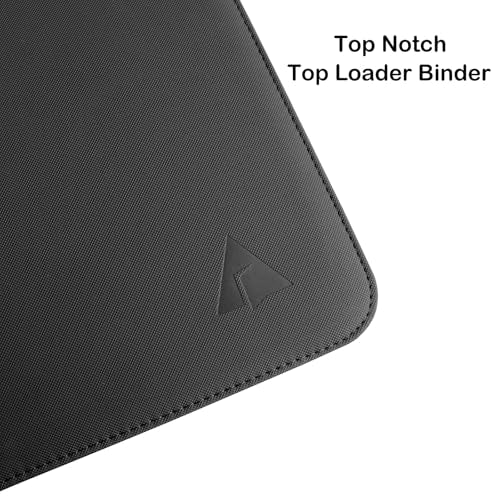 Rayvol Black 16-Pocket Top Loader Card Binder Holds 512 Cards - Padded Water-Resistant Cover