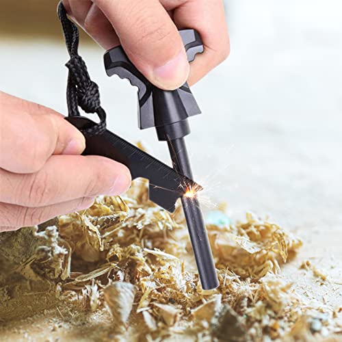 15PCS Multifunctional Ferro Rod Scraper Set for Survival & Camping