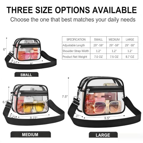 Clear Stadium Bag for Events | Waterproof Sports Handbag