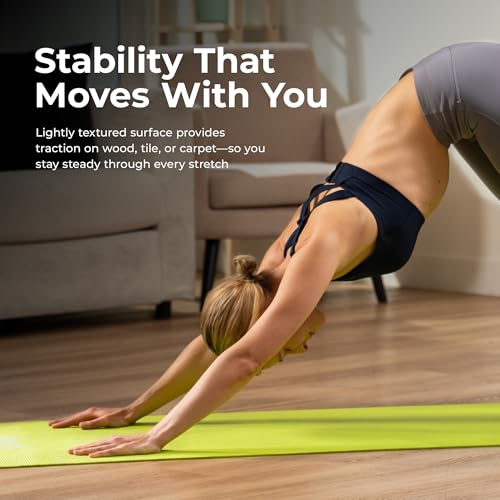 Yoga Mat - Non-Slip Support for Home & Gym - Classic Pink