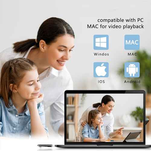 1080P Camera Pen, 64G Nanny Cam, Portable Body Cameras with Loop Recording, Rechargeable Video Camera for Home, Office-One Button Surveillance Cameras