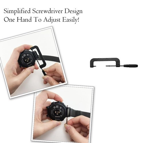 C2D JOY Compatible with Garmin Forerunner 235 Band Replacement Sport Mesh Strap Also for Forerunner 735XT watch band Nylon Weave Watchband - 10#, M/5.2-7.6in.