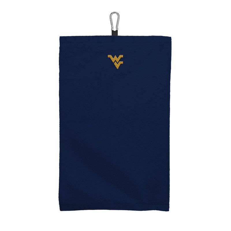 NORTHWEST West Virginia Mountaineers NCAA Team Logo Micro Fiber Tri-Fold Golf Towel 16 x 24 Inches