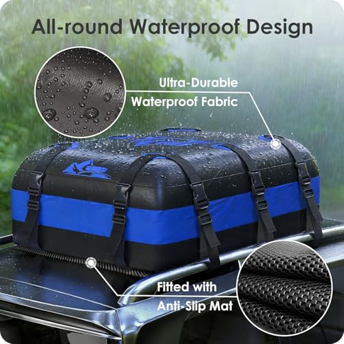Rooftop Cargo Carrier Bag - 20 Cubic Feet Waterproof Storage