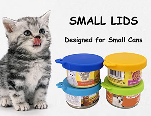 Silicone Cat Food Can Lids - 4 Pack for 3 oz Cans