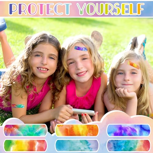 120 Pcs Kids Waterproof Bandages - Tie Dye Style