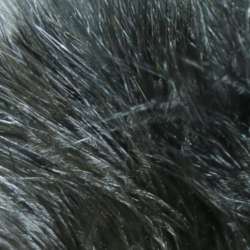 Premium Long Marabou Blood Quills - Black Fly Tying Feathers