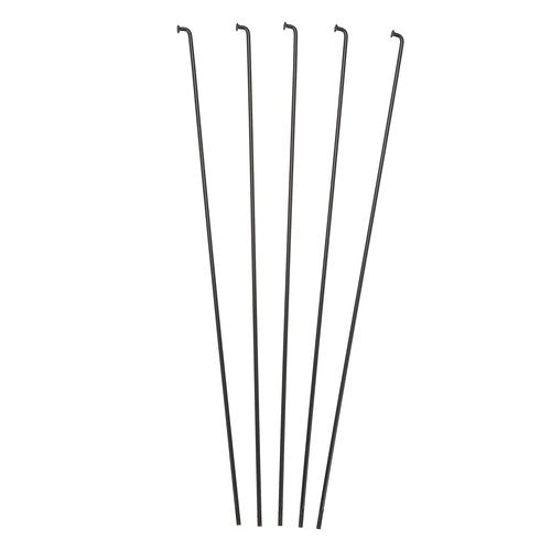 X AUTOHAUX 40 Pcs 14G J Bend 226mm x 2mm Bike Bicycle Spokes with Nipples Steel Black