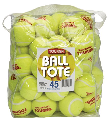 Tourna 45-Count Pressureless Tennis Balls in Vinyl Tote