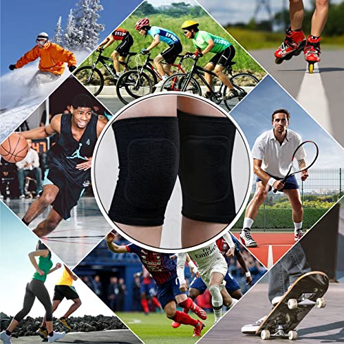 Volleyball Knee Pads - Small Black Protective Gear for Sports