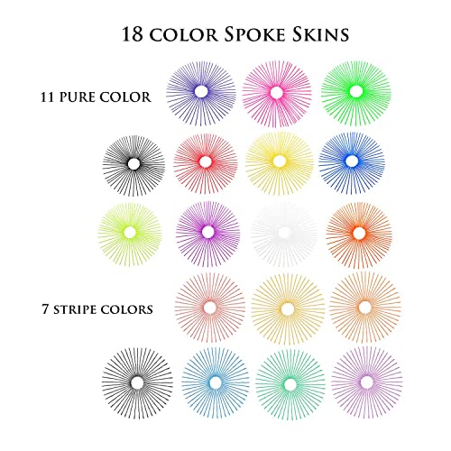 72 Pcs Pink Motorcycle Spoke Skin Covers - Wheel Decoration