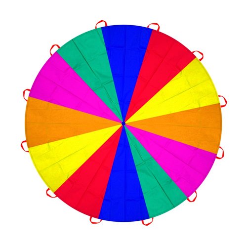 AMYESE 20ft Rainbow Parachute for Outdoor Party Games, Kids Play Parachute Group Cooperative Team Game Toys, Family Get-Together Entertainment