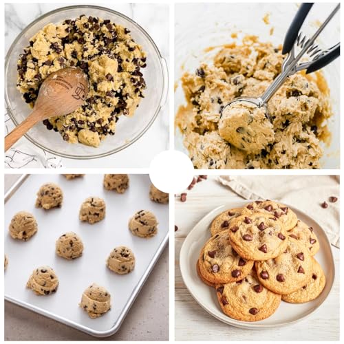 Stainless Steel Cookie Scoop with Trigger Release - #40/2 Tbsp Black