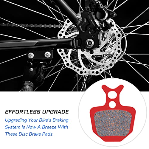 2 Pairs Bicycle Disc Brake Pads - 27x33.5x4mm, Semi-Metallic