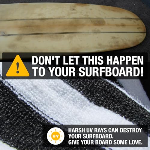 Ho Stevie! Surfboard Sock Cover 9'6" – Thick Protective Bag in Black & White