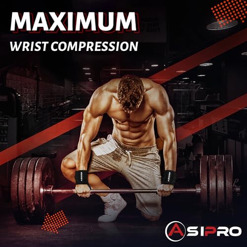 Weightlifting Wrist Wraps - 18" Wrist Support Straps - Black