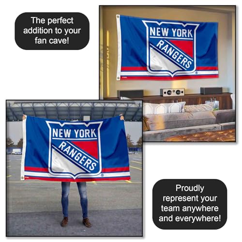 New York Rangers 3x5 Flag Banner - Officially Licensed Team Sports Flag