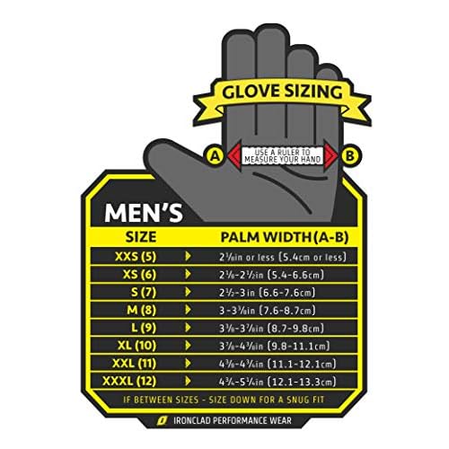 Ironclad KONG SDX2-04-L Original Oil & Gas Safety Impact Gloves, Large, Orange