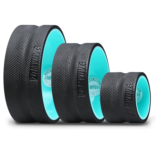 Yoga Wheel 3-Pack for Back Pain Relief & Deep Stretching