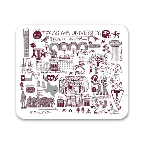 Texas A&M Aggies Mouse Pad - Classic Black with Smooth Surface