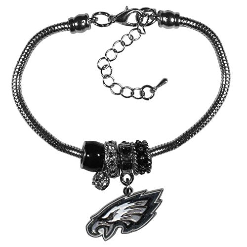 NFL Women's Euro Bead Bracelet - Philadelphia Eagles