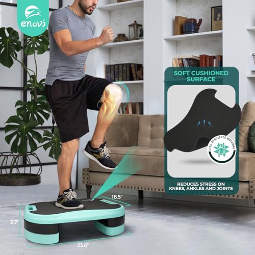 Aerobic Step Platform with Soft Cushion & 2 Adjustable Heights