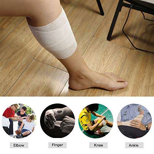 Self-Adhesive Elastic Bandage Wrap - 6PCS 3in x 14.7ft Black