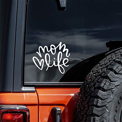 Mom Life Vinyl Decal Sticker for Car, Wall & Laptop - 5.5" x 4"