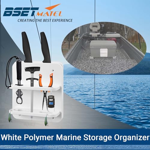 Boat Knife and Plier Holder with Marine Storage Organizer - Close Knife Rest