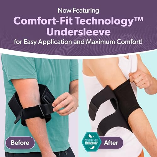 BraceAbility L/XL Elbow Brace for Bursitis & Tendonitis Pain Relief Compression Support