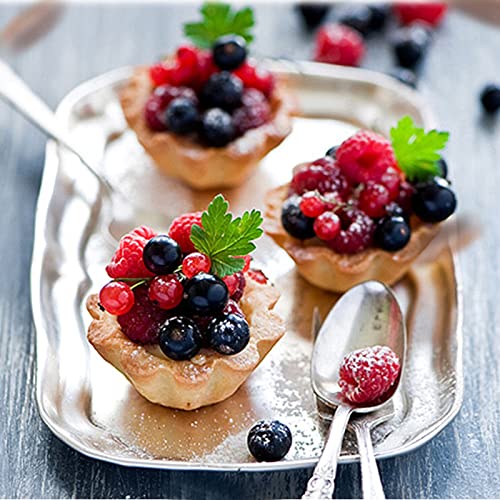 30 Pcs Stainless Steel Egg Tart Molds 3.8 Inch Mini Pie & Tart Pans Baking Tool